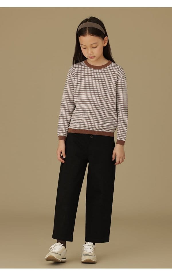 Ciel De Maman - Korean Children Fashion - #prettylittlegirls - Skin Check Knit Tee - 3