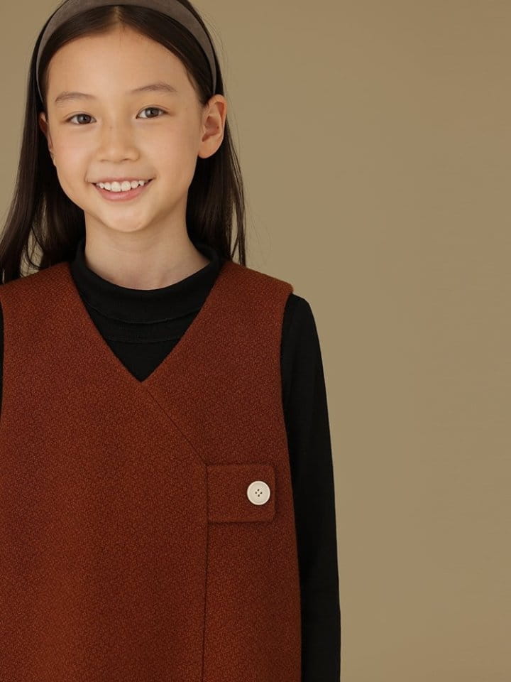 Ciel De Maman - Korean Children Fashion - #prettylittlegirls - V Neck Sleeveless One-piece - 9