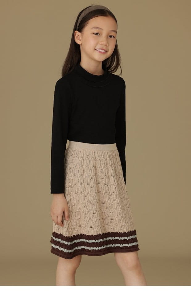 Ciel De Maman - Korean Children Fashion - #stylishchildhood - Knit A Line Skirt