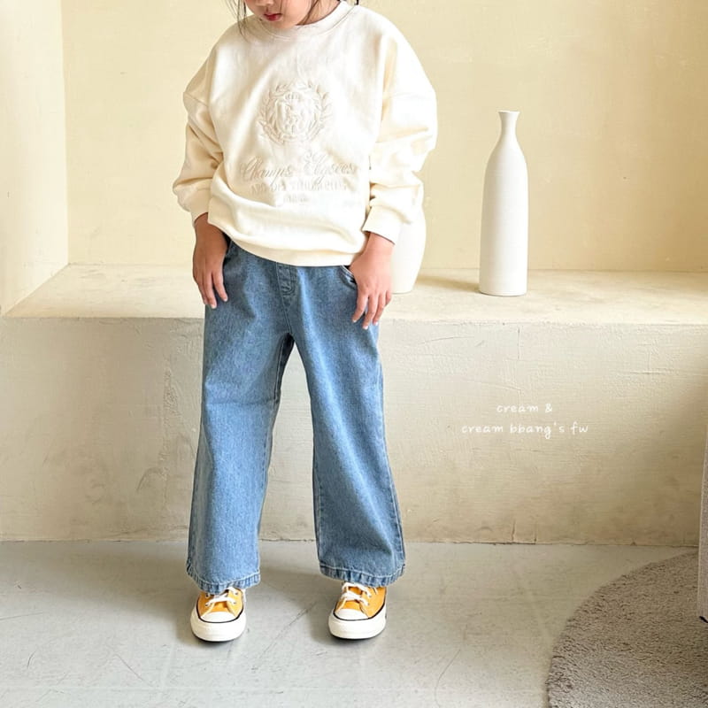 Cream Bbang - Korean Children Fashion - #discoveringself - Paris Embroidery Sweatshirt - 6