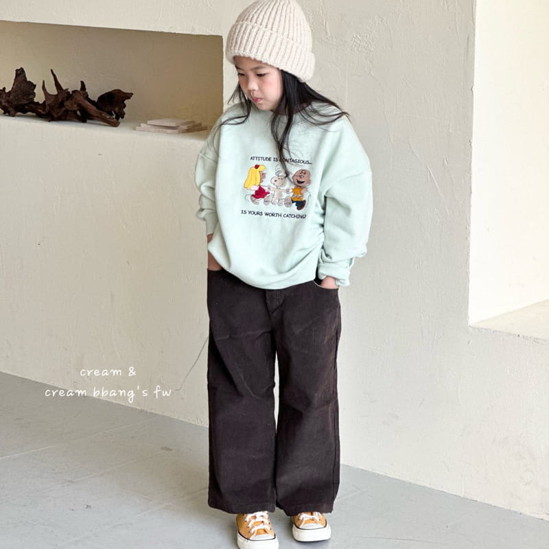 Cream Bbang - Korean Children Fashion - #fashionkids - U Us Embrodiery Sweatshirt - 4