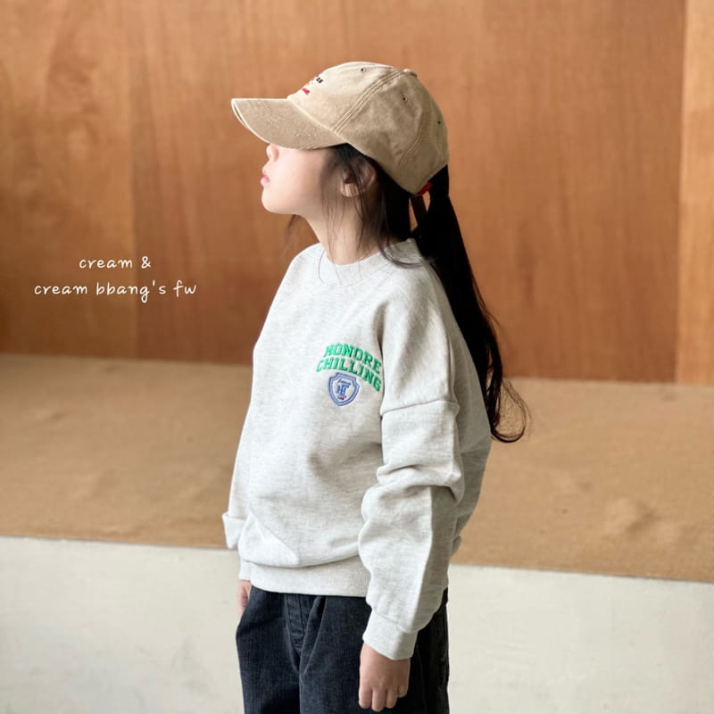 Cream Bbang - Korean Children Fashion - #kidsstore - HC Embroidery Sweatshirt - 8