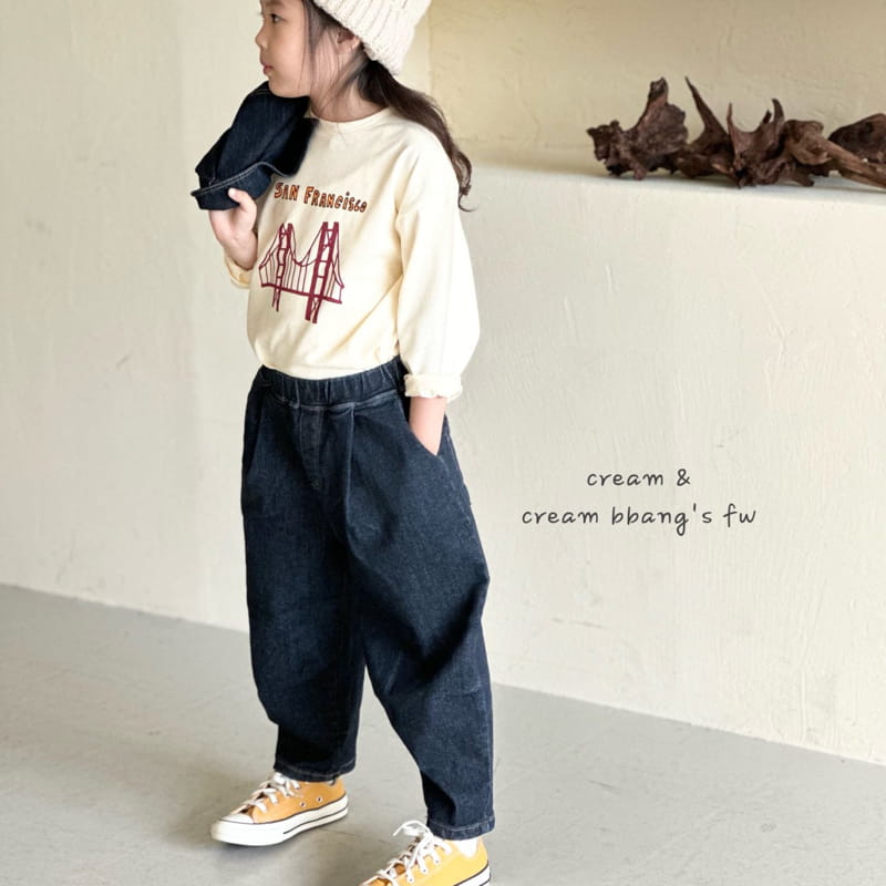 Cream Bbang - Korean Children Fashion - #kidsstore - Denim Pants - 7