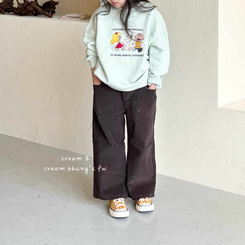 Cream Bbang - Korean Children Fashion - #kidsstore - U Us Embrodiery Sweatshirt - 5