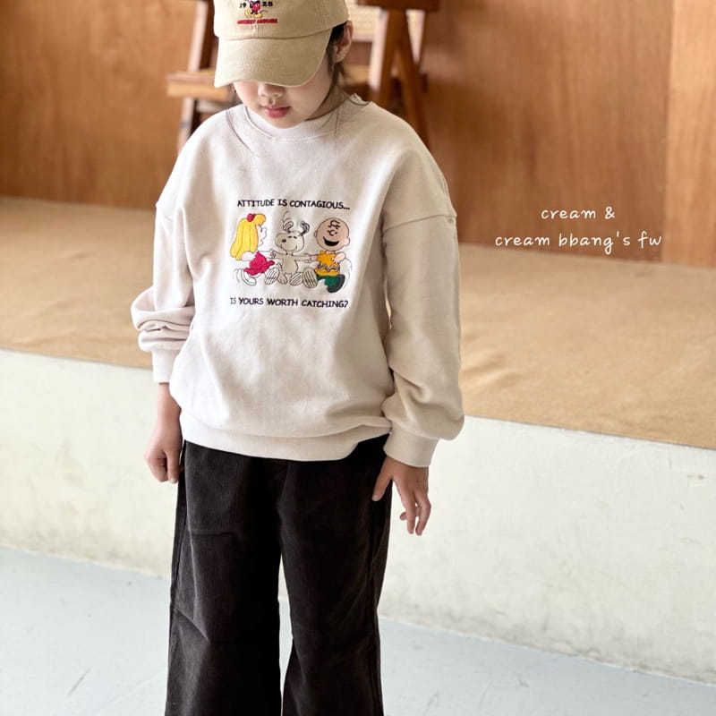 Cream Bbang - Korean Children Fashion - #kidzfashiontrend - U Us Embrodiery Sweatshirt - 6
