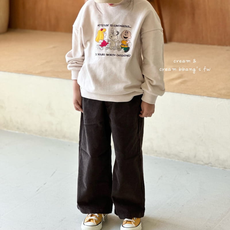Cream Bbang - Korean Children Fashion - #littlefashionista - U Us Embrodiery Sweatshirt - 8