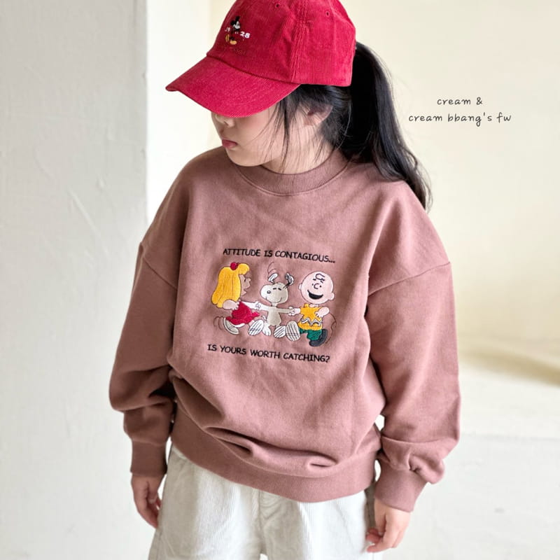Cream Bbang - Korean Children Fashion - #magicofchildhood - U Us Embrodiery Sweatshirt - 9