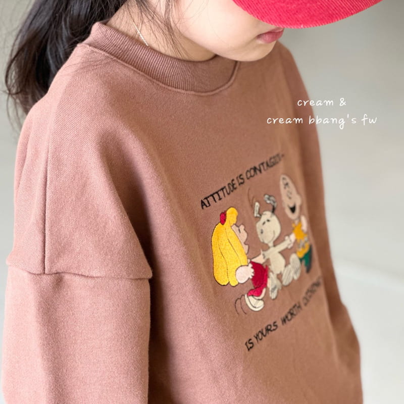 Cream Bbang - Korean Children Fashion - #minifashionista - U Us Embrodiery Sweatshirt - 10