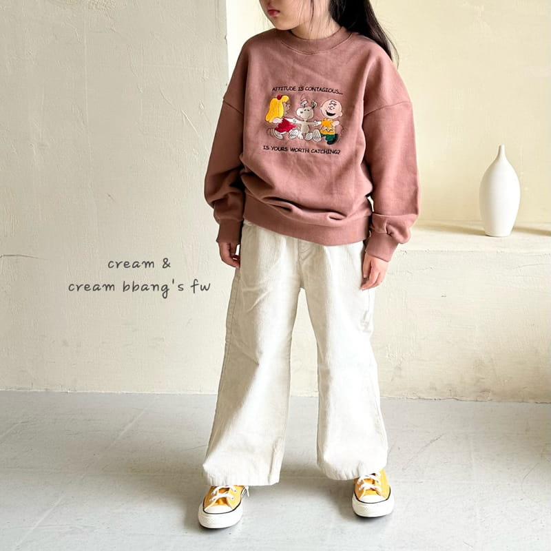 Cream Bbang - Korean Children Fashion - #prettylittlegirls - U Us Embrodiery Sweatshirt - 11
