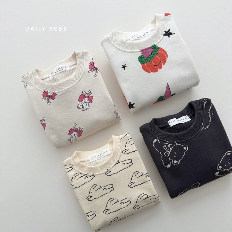 Daily Bebe - Korean Children Fashion - #kidsstore - Pattern Sweatshirt
