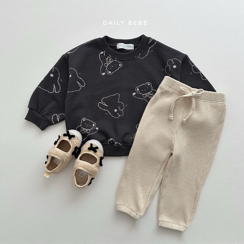 Daily Bebe - Korean Children Fashion - #toddlerclothing - Pattern Sweatshirt - 9