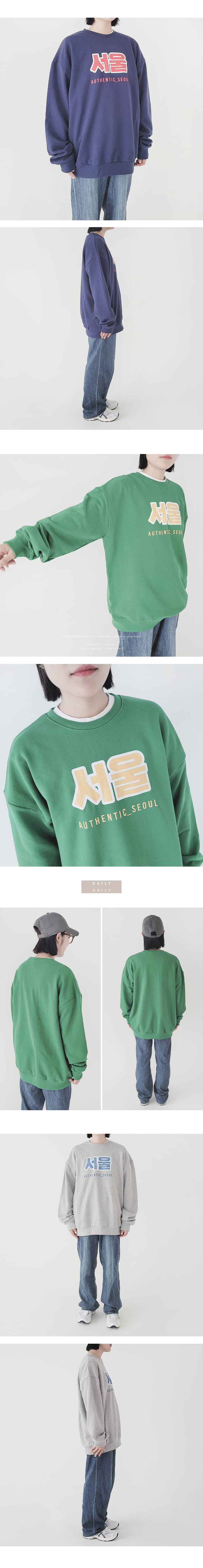 Daily Daily - Korean Women Fashion - #momslook - Mom Seoul Athentic Sweatshirt - 8