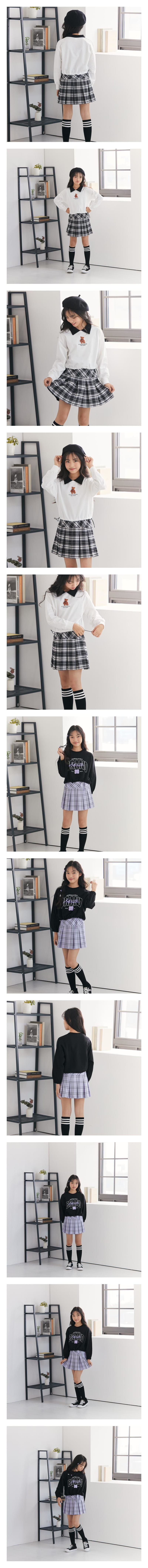 Dawon - Korean Children Fashion - #kidsshorts - Check Skirt