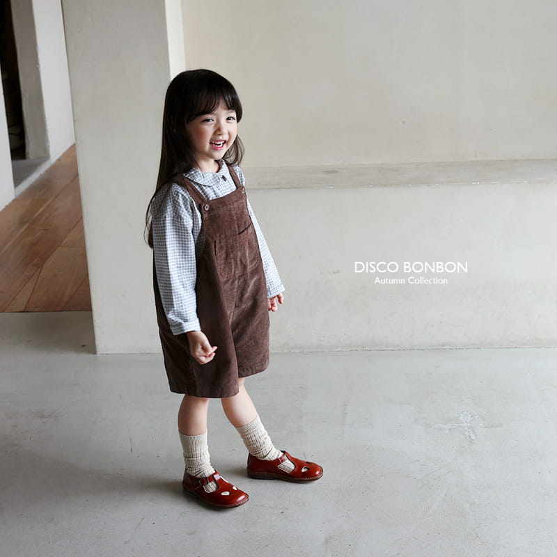 Disco Bonbon - Korean Children Fashion - #childrensboutique - Fall Dungarees Pants - 12
