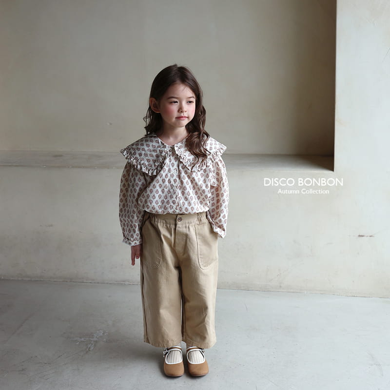 Disco Bonbon - Korean Children Fashion - #kidsshorts - Bibibik Collar Blouse - 5