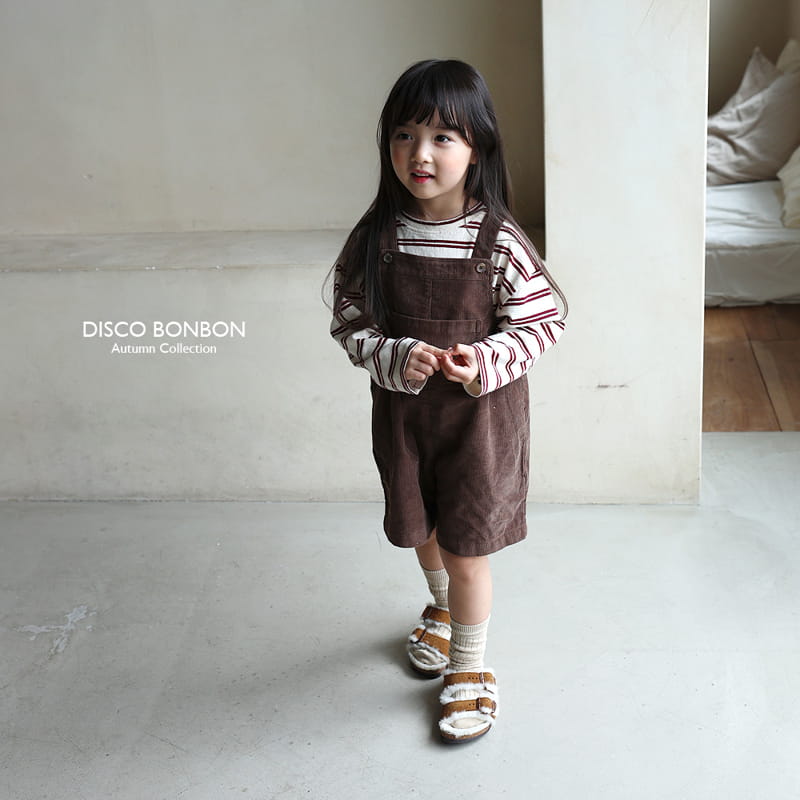 Disco Bonbon - Korean Children Fashion - #kidzfashiontrend - Fall Dungarees Pants - 2