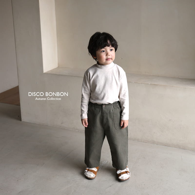 Disco Bonbon - Korean Children Fashion - #kidzfashiontrend - Span Turtleneck Tee