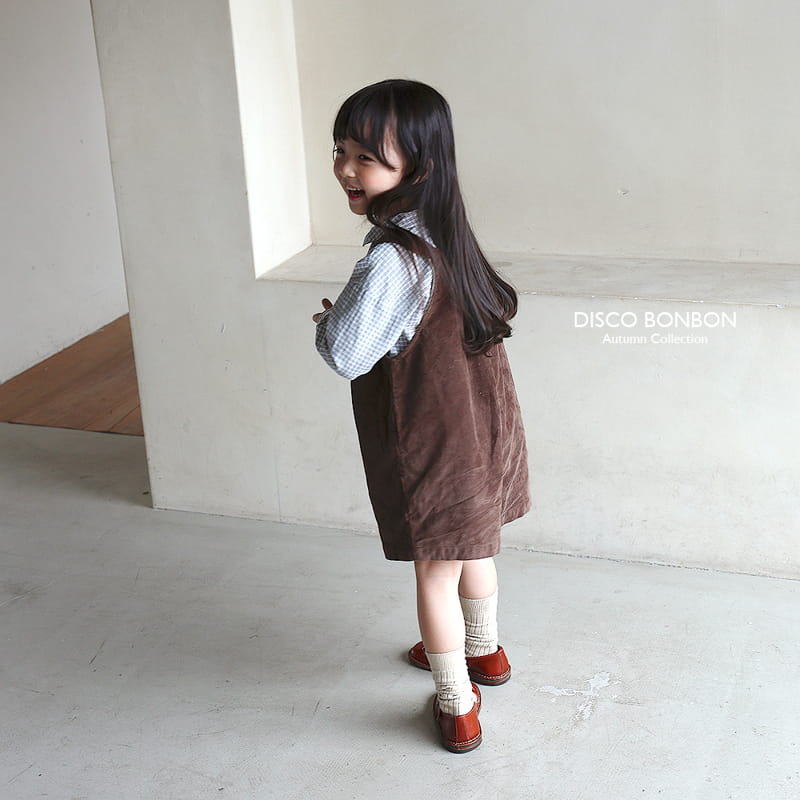 Disco Bonbon - Korean Children Fashion - #prettylittlegirls - Fall Dungarees Pants - 7