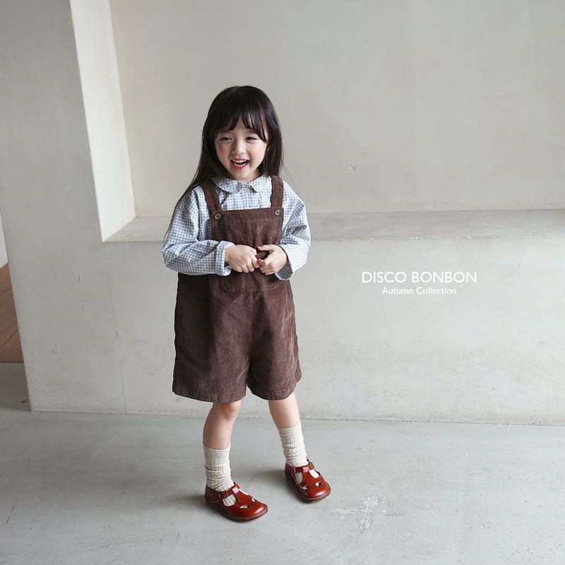 Disco Bonbon - Korean Children Fashion - #todddlerfashion - Fall Dungarees Pants - 8