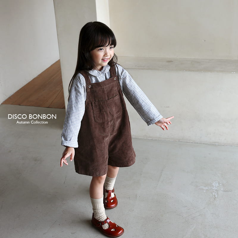 Disco Bonbon - Korean Children Fashion - #toddlerclothing - Fall Dungarees Pants - 9