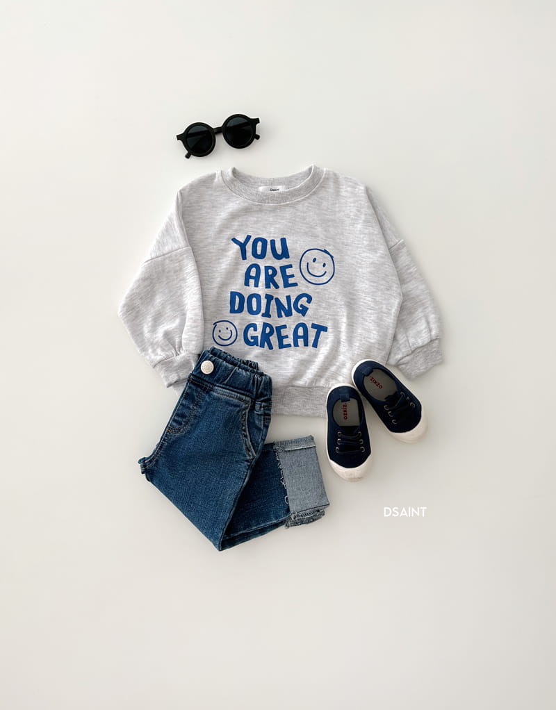 Dsaint - Korean Children Fashion - #toddlerclothing - You Are Doing Sweatshirt - 6