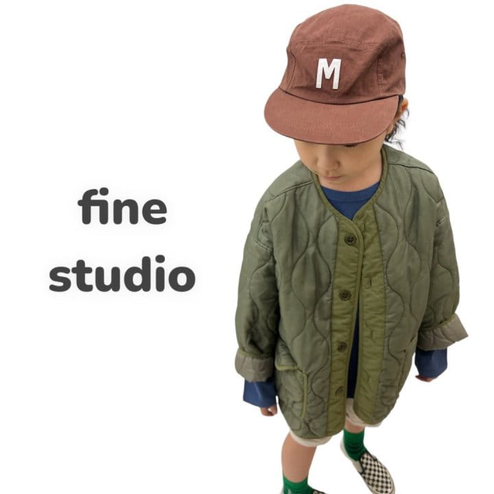 Fine-Studio - Korean Children Fashion - #kidsshorts - Quilting Jumper