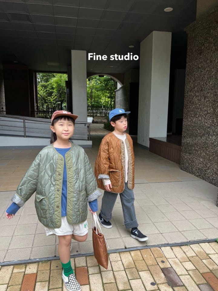 Fine-Studio - Korean Children Fashion - #kidsstore - Quilting Jumper - 2