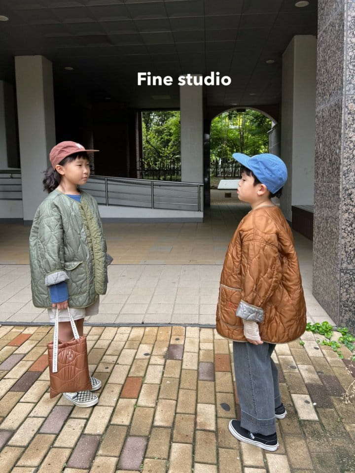 Fine-Studio - Korean Children Fashion - #kidzfashiontrend - Quilting Jumper - 3