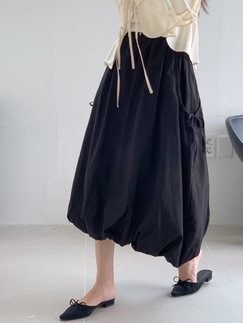 French Chic - Korean Women Fashion - #momslook - Bansen Balloon Skirt - 6