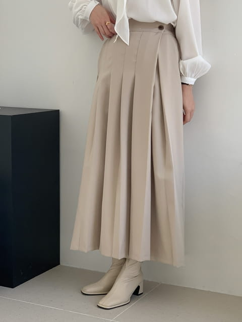 French Chic - Korean Women Fashion - #restrostyle - Pintuck Pia Skirt Pants - 5