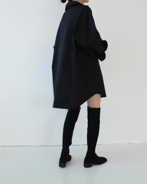 French Chic - Korean Women Fashion - #thelittlethings - Two Way Boxy Long Shirt - 7