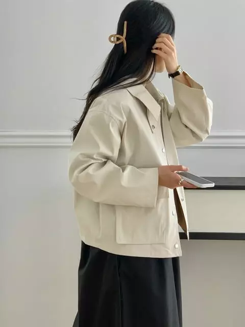 French Chic - Korean Women Fashion - #womensfashion - Minimal Pocket Jacket - 7