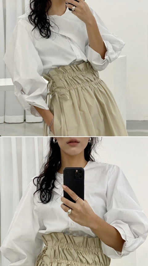 French Chic - Korean Women Fashion - #momslook - Lemer Sleeve Blouse - 4