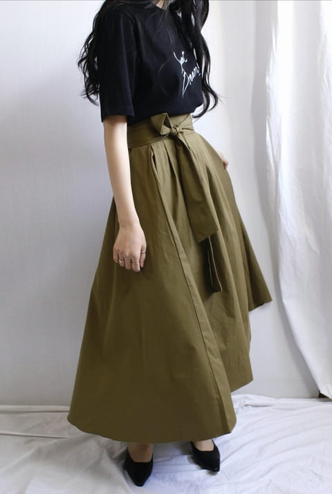 French Chic - Korean Women Fashion - #womensfashion - Pleated maxi skirt Plare - 5