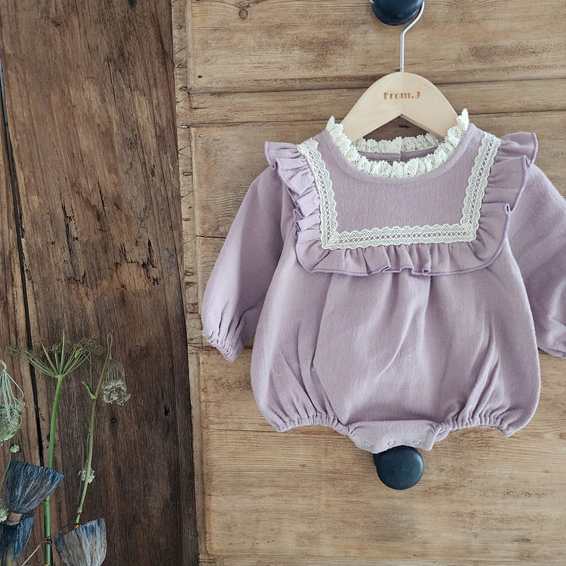 From J - Korean Baby Fashion - #babyboutiqueclothing - Coco Frill Bodysuit - 4