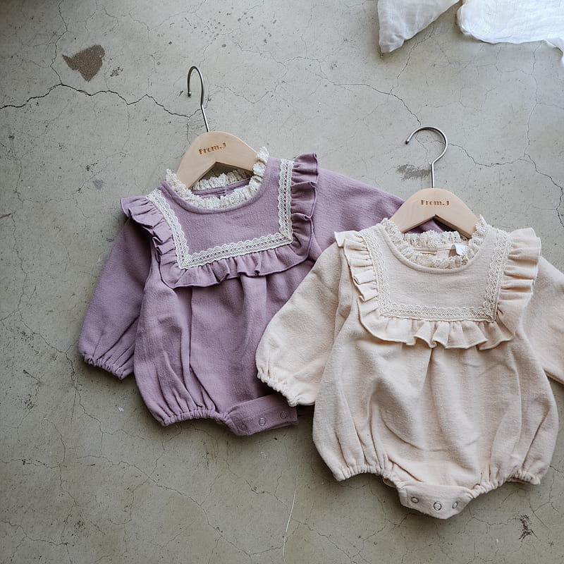 From J - Korean Baby Fashion - #babyoutfit - Coco Frill Bodysuit - 11