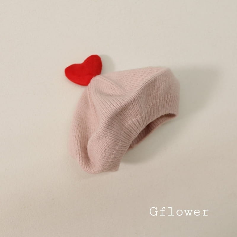 G Flower - Korean Children Fashion - #Kfashion4kids - Heart Knit Beret Hat - 6