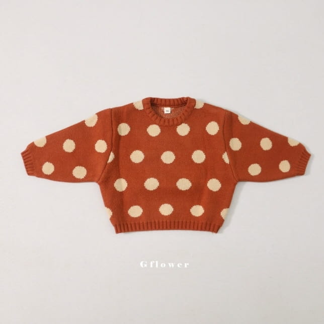 G Flower - Korean Children Fashion - #childofig - Dot Knit Tee