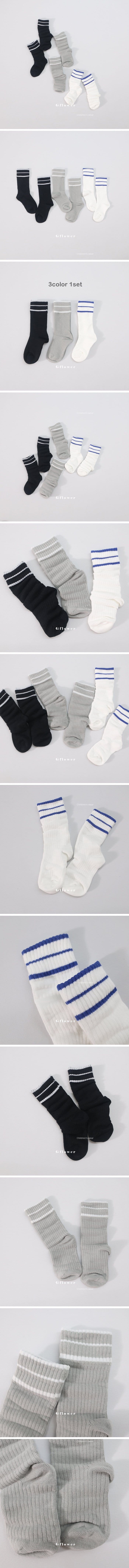 G Flower - Korean Children Fashion - #childrensboutique - Muzi Rib Socks Set