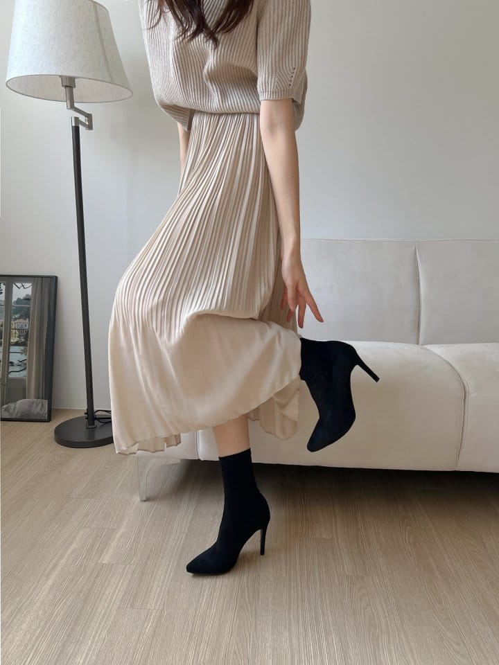Golden Shoe - Korean Women Fashion - #restrostyle - 1747 Boots - 9