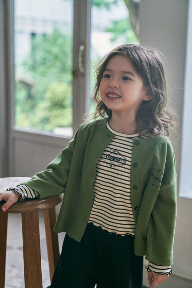 Green Tomato - Korean Children Fashion - #fashionkids - Bonjour Cardigan - 5