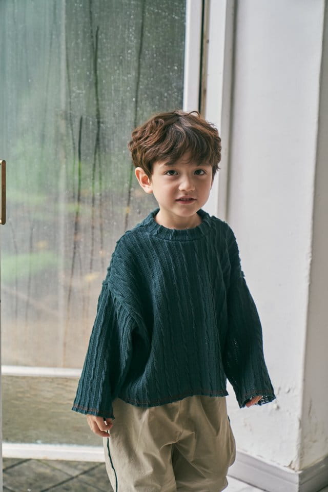 Green Tomato - Korean Children Fashion - #fashionkids - Twist Knit Tee