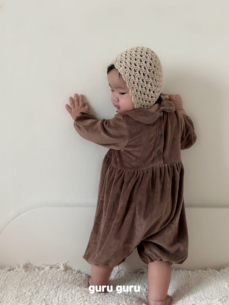 Guru Guru - Korean Baby Fashion - #onlinebabyboutique - Veloure Bodysuit - 2