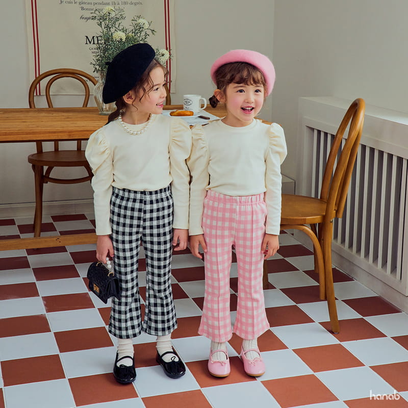 Hanab - Korean Children Fashion - #fashionkids - Tangle Bootscut Pants Check - 5