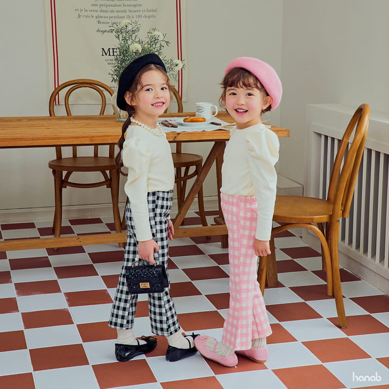 Hanab - Korean Children Fashion - #kidzfashiontrend - Tangle Bootscut Pants Check - 8