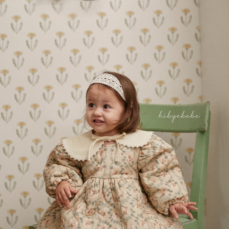 Hi Byebebe - Korean Baby Fashion - #babyboutique - Rose Padding One-piece - 4