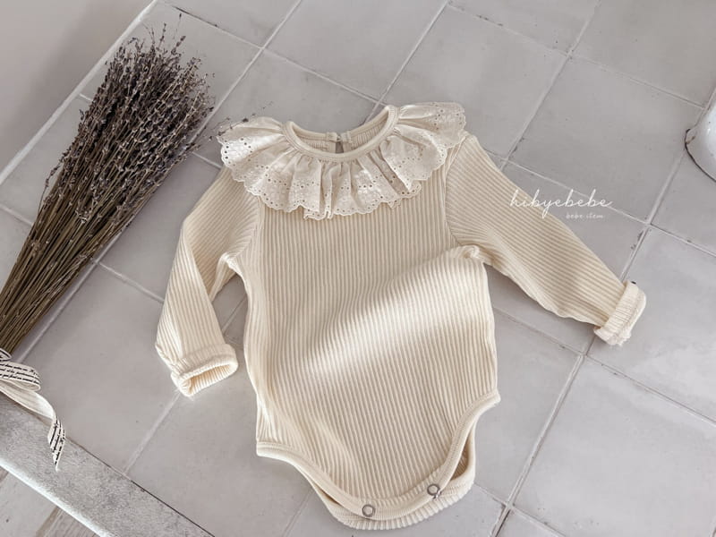 Hi Byebebe - Korean Baby Fashion - #babyclothing - Rib Frill Bodysuit - 2