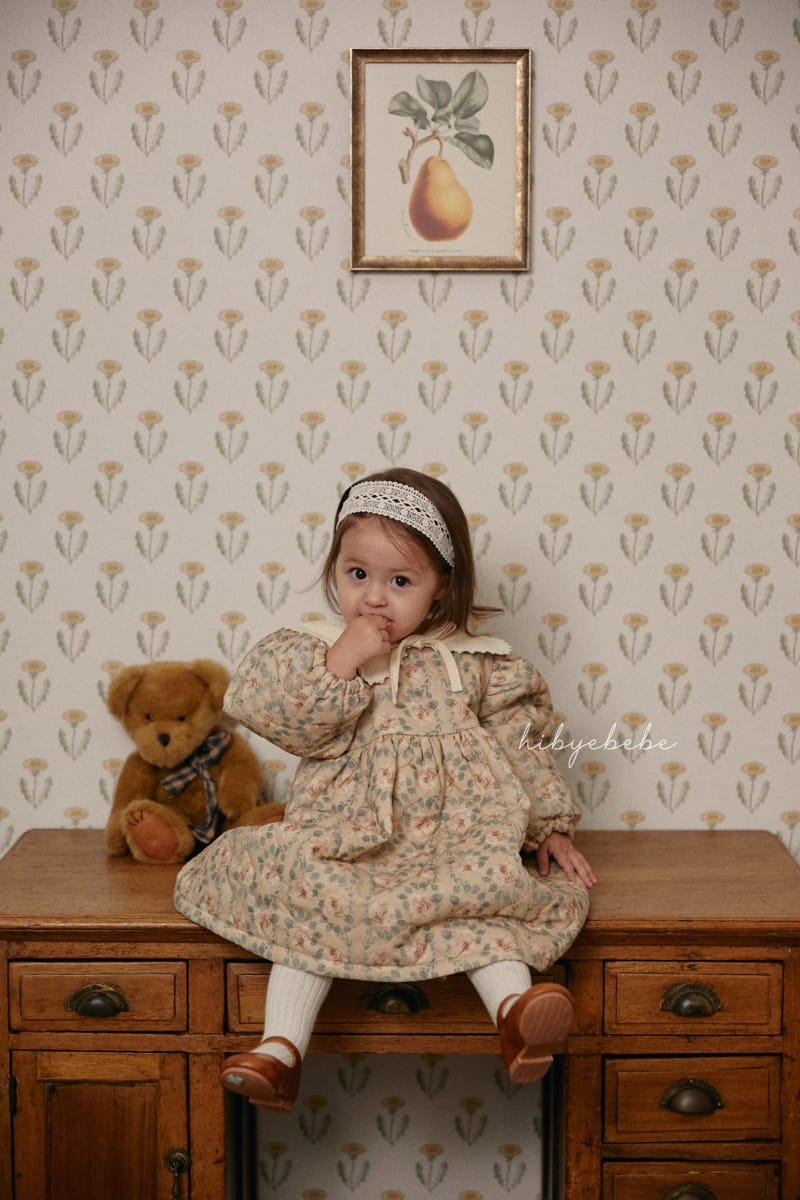 Hi Byebebe - Korean Baby Fashion - #babyclothing - Rose Padding One-piece - 5