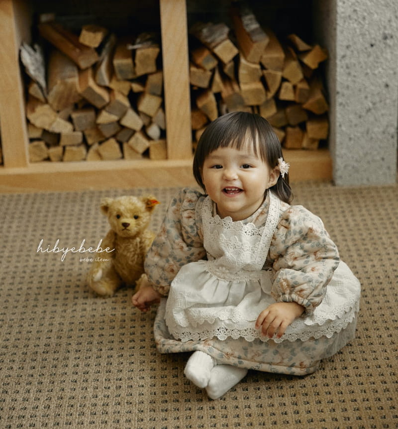 Hi Byebebe - Korean Baby Fashion - #babyootd - Rose Padding One-piece - 11