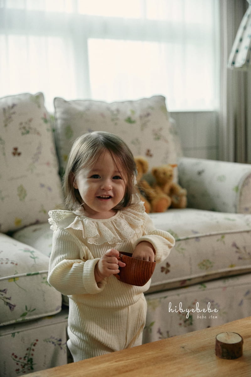 Hi Byebebe - Korean Baby Fashion - #babyoutfit - Rib Frill Easywear - 5